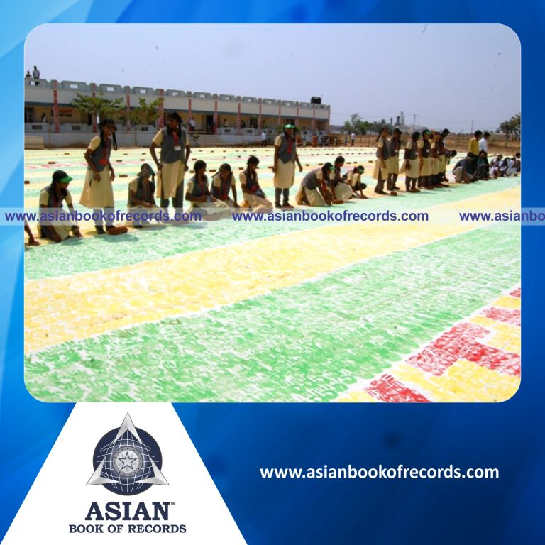 Largest Handprint Painting made by 3 Generations