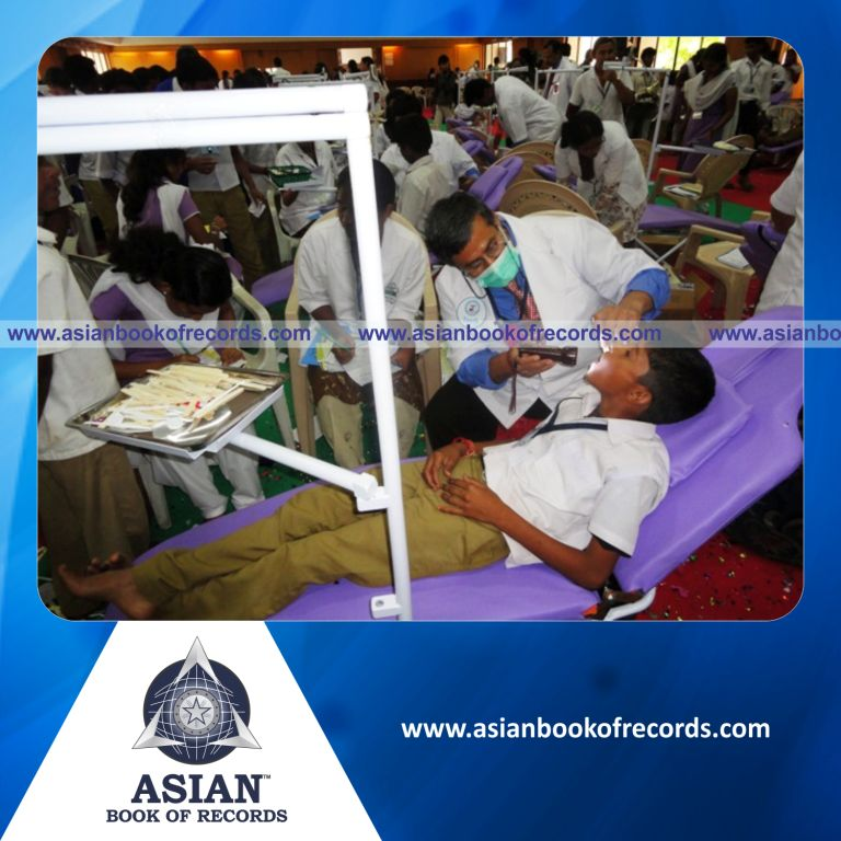 Highest Number of People Involved in a Dental Health Check Up