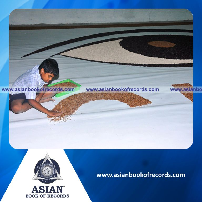 Largest Seeds Mosaic by an Individual (Male)