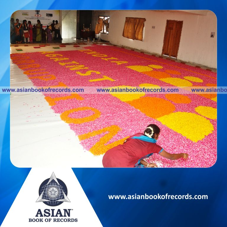 Largest Flower Mosaic by an Individual (Female)