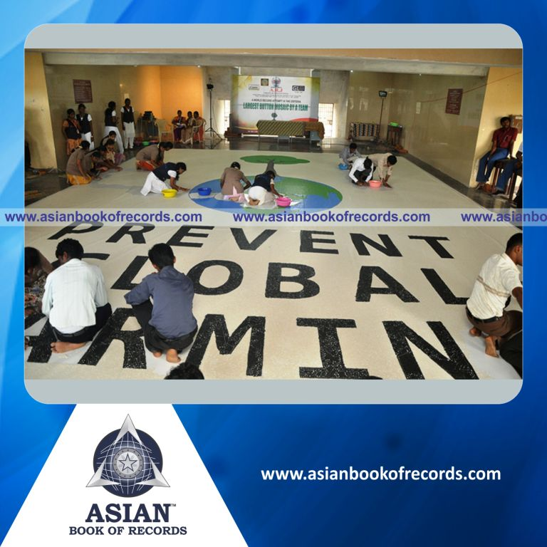 Largest Button Mosaic by a Team