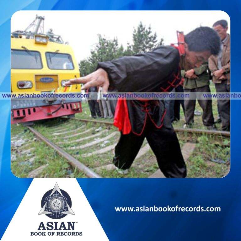 Heaviest Train Pulled with Ear by an Individual (Male)