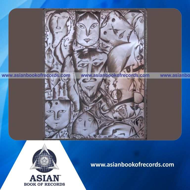 Highest Number of Face Carvings on a Single Ivory Sheet made by an Individual (Male)