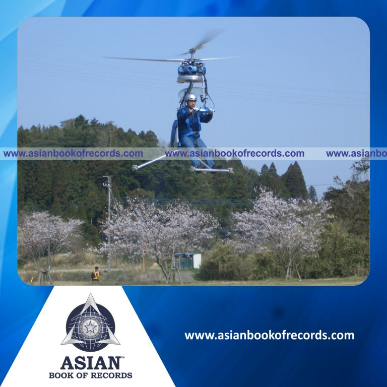 Smallest Helicopter made by an Individual (Male)