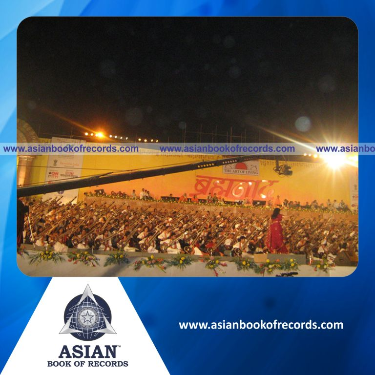 Highest Number of Participants in Sitar Ensemble