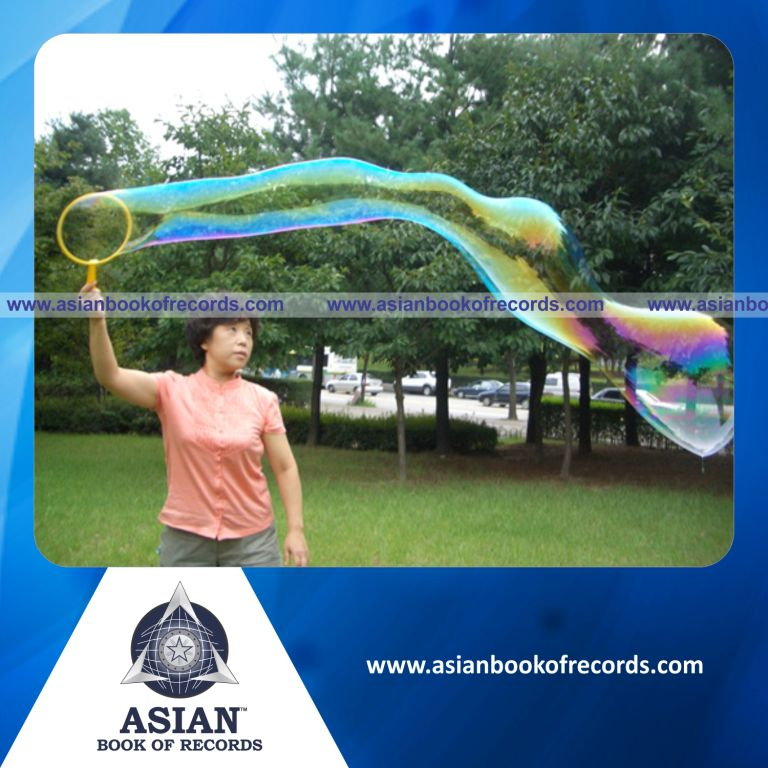 Largest Soap Bubble by an Individual (Male)
