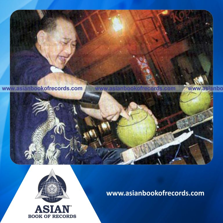 Fastest Coconut Piercing with Finger by an Individual (Male)