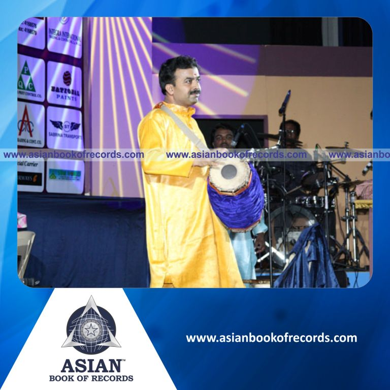 Longest Mridangam Marathon Recital by an Individual (Male)