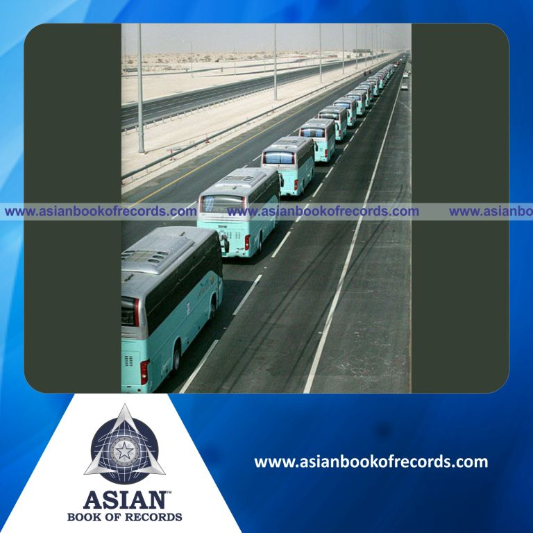 Highest Number of Karwa Buses in a Parade (Single Venue)