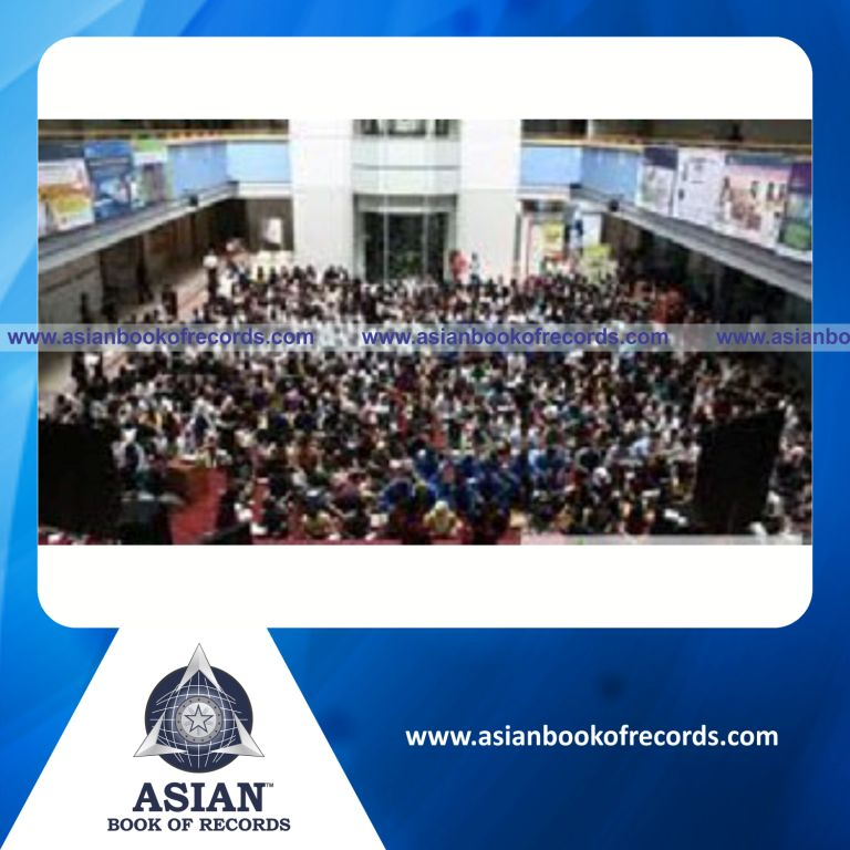 Highest Number of People doing Crosswords Simultaneously (Single Venue)