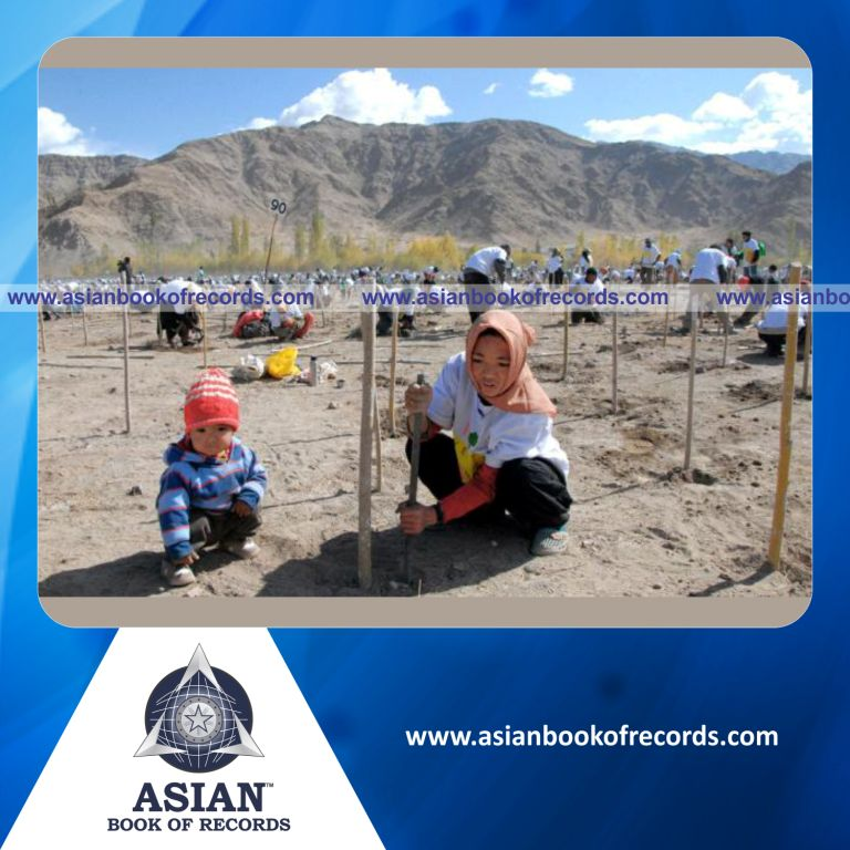 Highest Number of Saplings Planted in 1 Hour by a Team