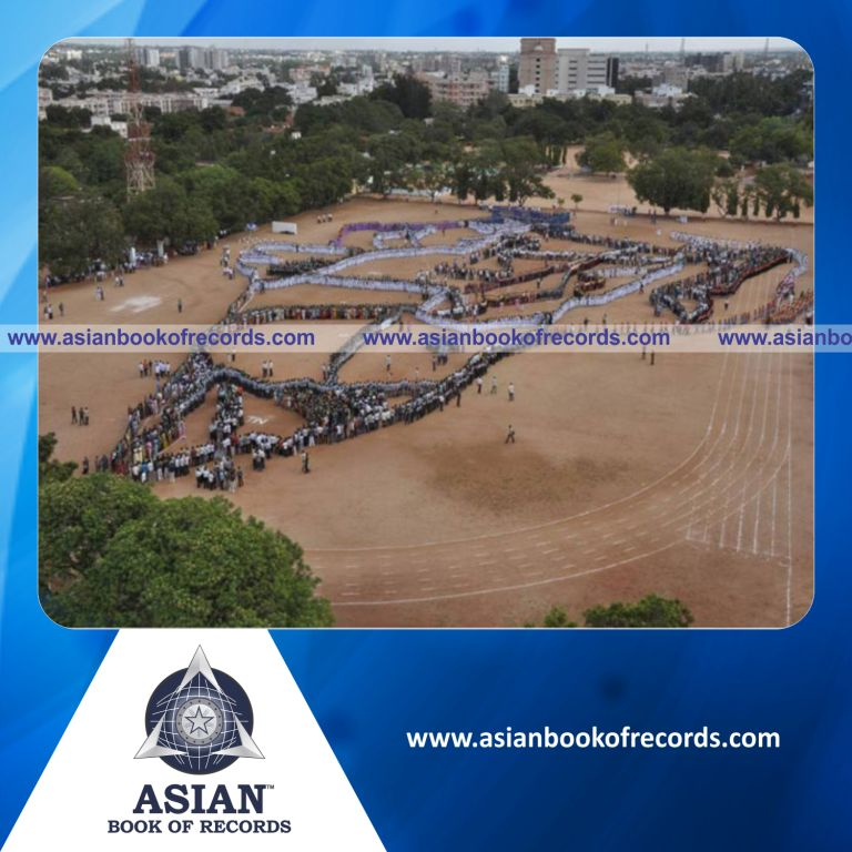 Largest Human Chain of India Map
