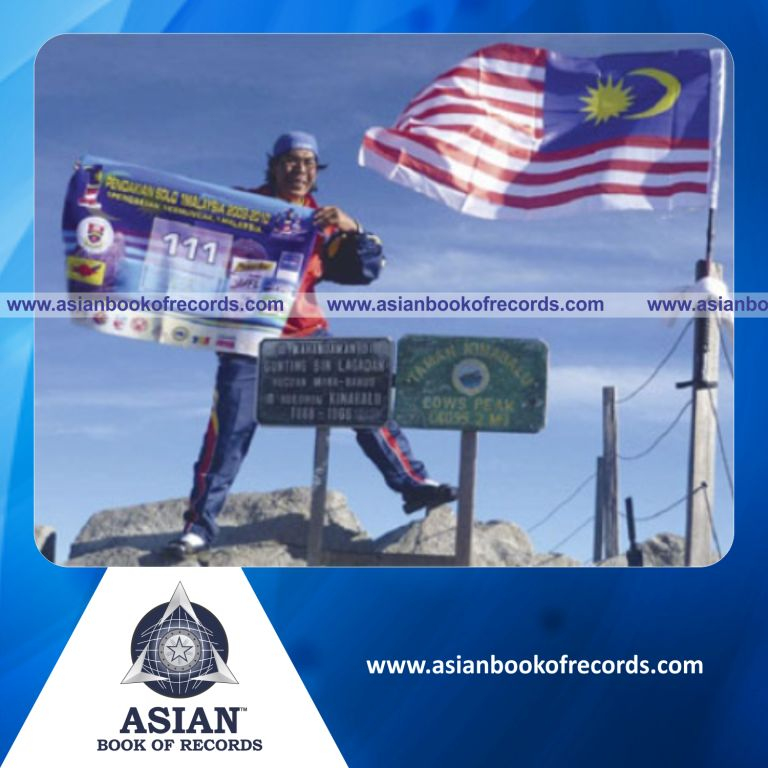 Highest Number of Times Climbing Up Mount Kinabalu by an Individual (Male)