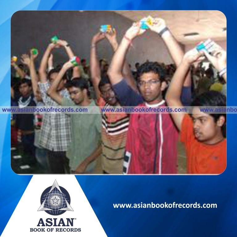 Highest Number of People Solving Rubik’s Cube