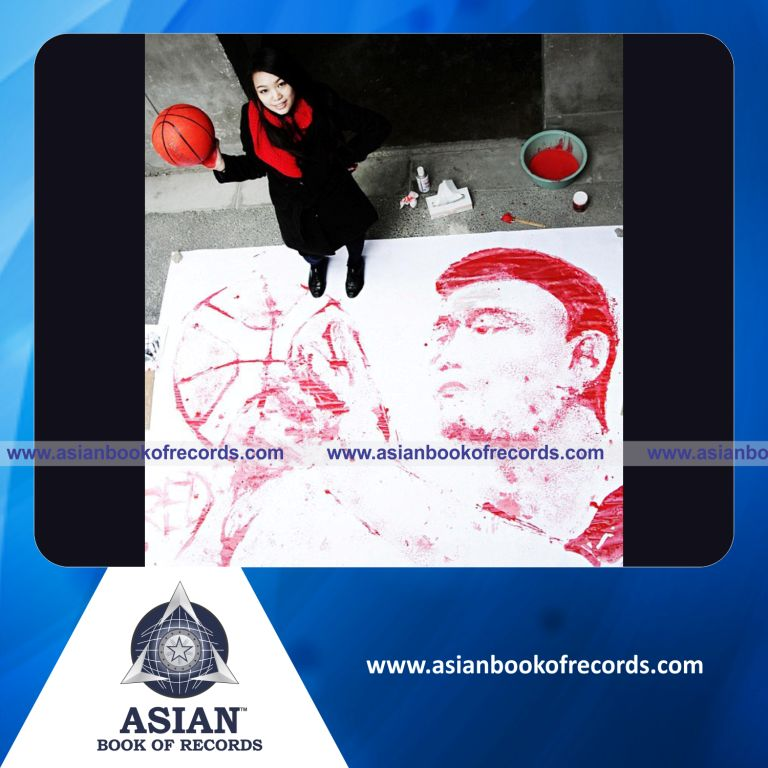 Largest Painting with Basket Ball by an Individual (Female)