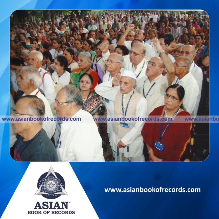 Highest Number of Senior Citizens Singing National Anthem Simultaneously (Single Venue)