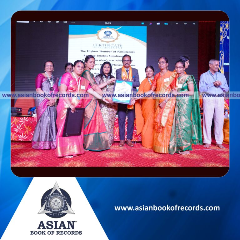 Highest Number of Participants Reading Shlokas Simultaneously (Single Location)