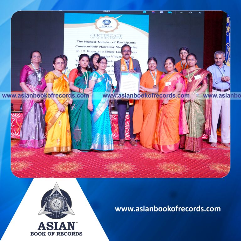 Highest Number of Participants Consecutively Narrating Short Stories in 12 Hours at a Single Location