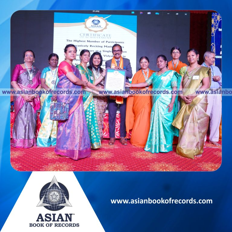 Highest Number of Participants Consecutively Reciting Mathematics Tables in 12 Hours at a Single Location