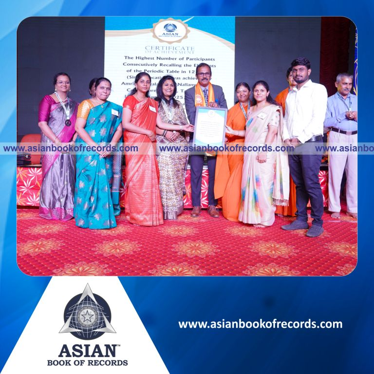 Highest Number of Participants Consecutively Recalling the Elements of the Periodic Table in 12 Hours (Single Location)
