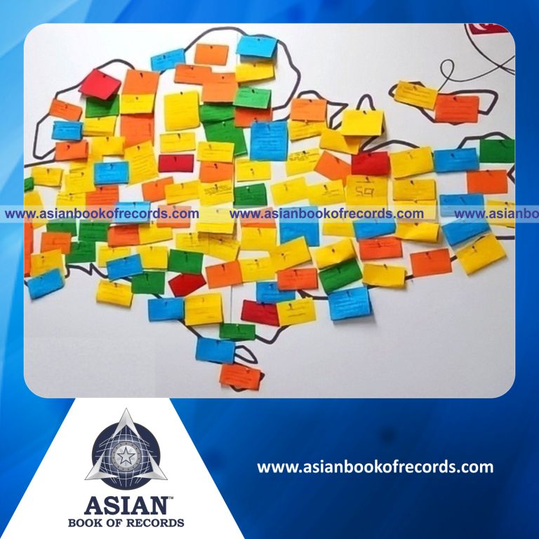 Highest Number of Messages Displayed on a Singapore Map