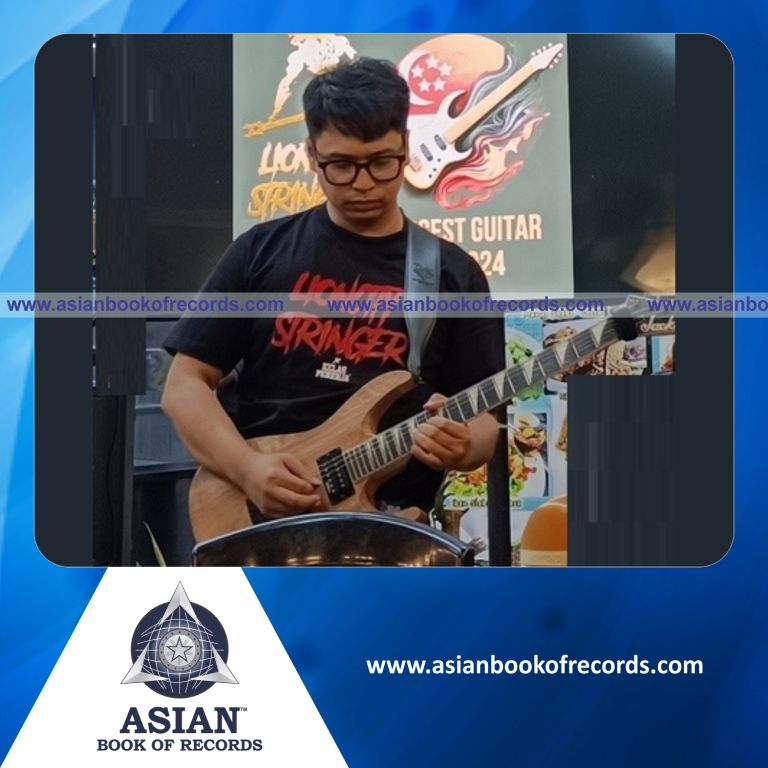 Highest Number of Guitarists Performing in a Medley of Electric Guitar Music