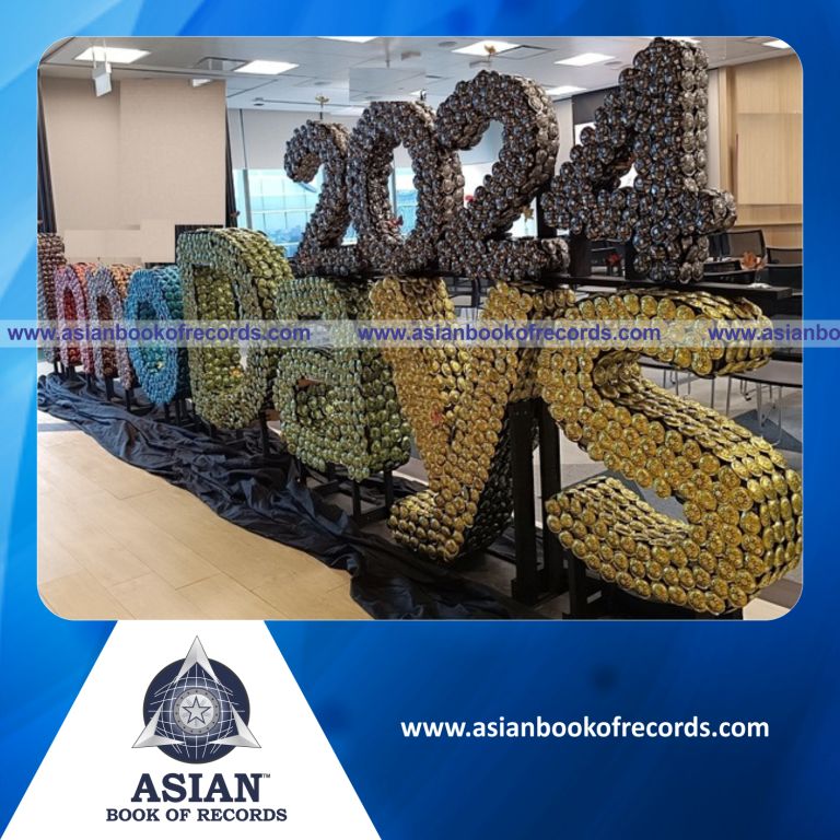 Highest Number of Coffee Pods Used in a Sculpture