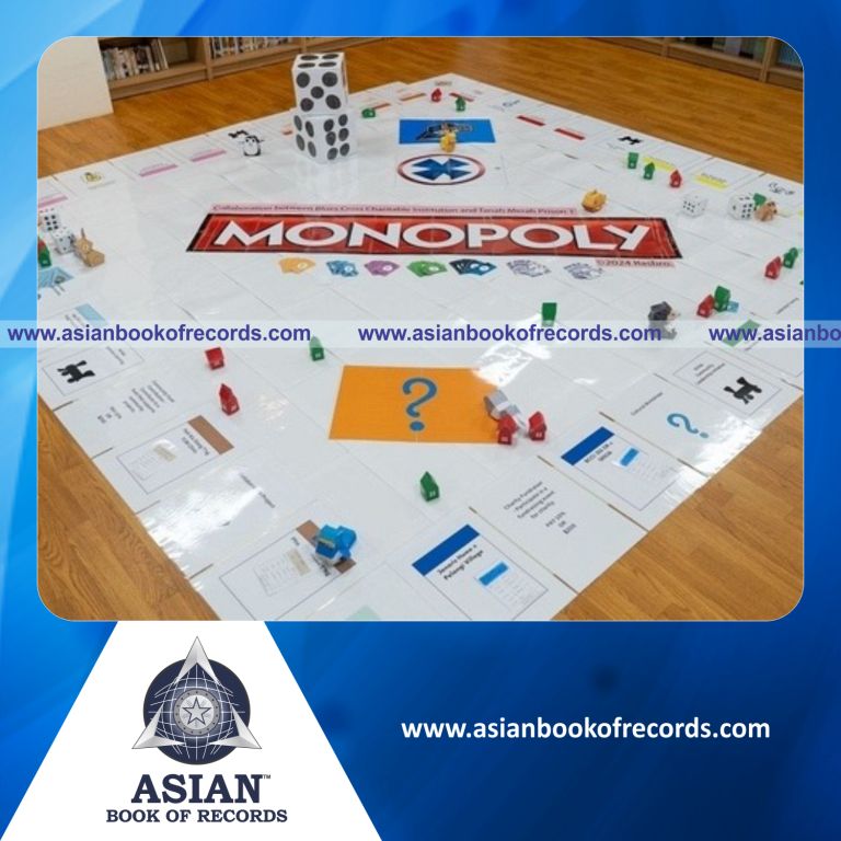 Highest Number of Monopoly Board Game Pieces Used in a Single Board