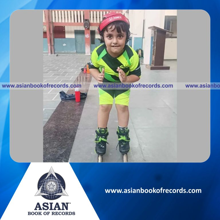 Highest Number of Different Jumps Performed While Wearing Inline Skates by a Pre-Schooler