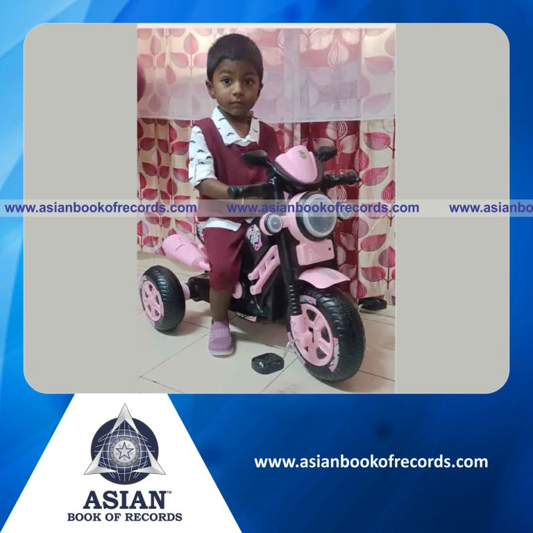 Longest Time to Balance on a Three-Wheeled Peddler Cycle by a Toddler