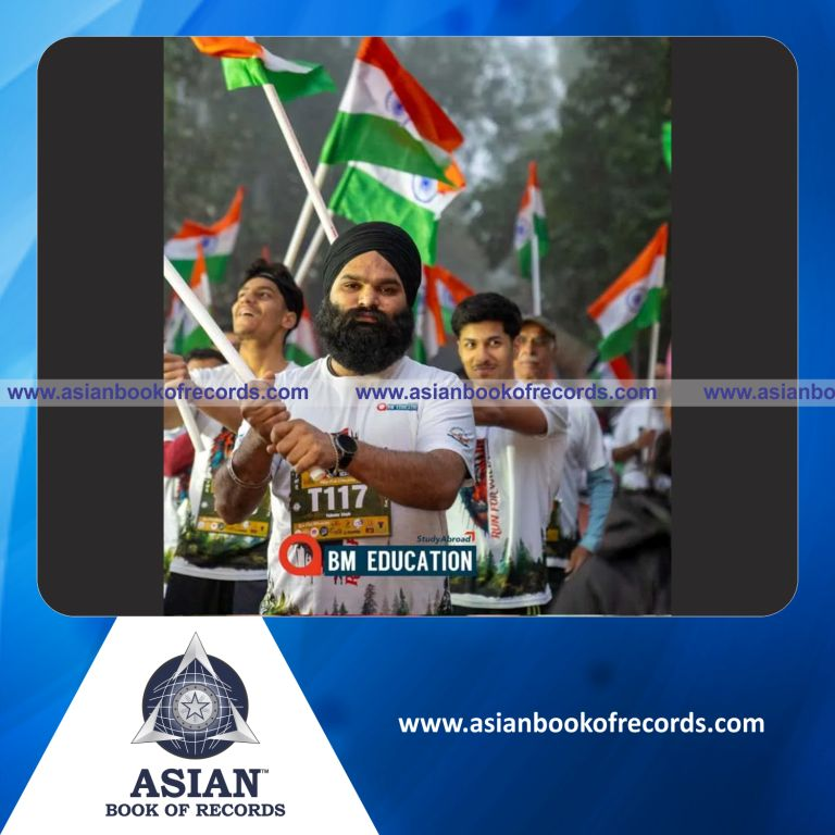 Highest Number of People to Cover the Maximum Distance by Running with the Indian National Flag to Support Wildlife Conservation