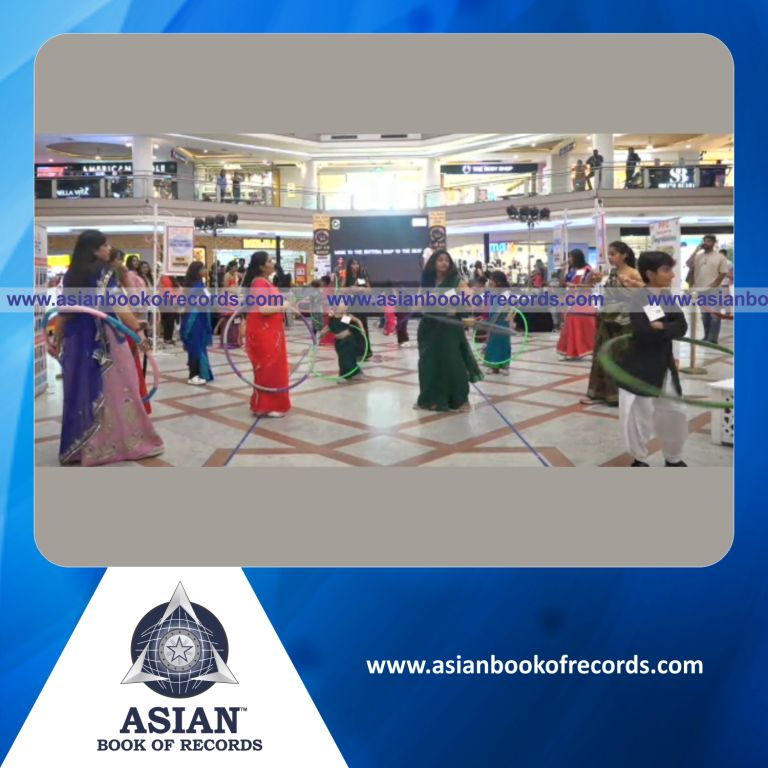 Longest Time to Perform Hula Hoop While Wearing Indian Traditional Attire by a Team