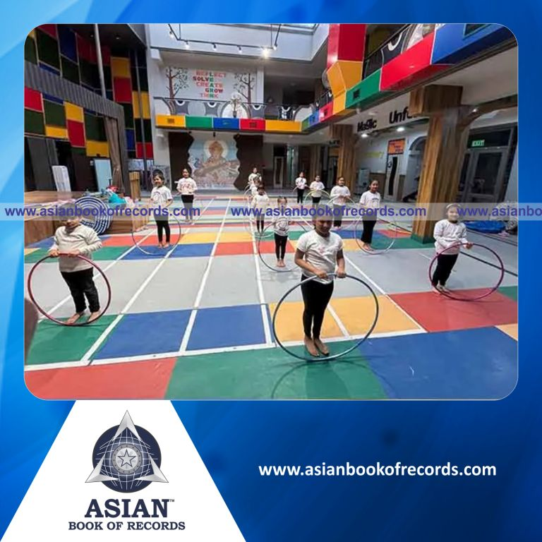 Highest Number of Single-Foot Hula Hoop Rotations Performed in One Minute by a Team