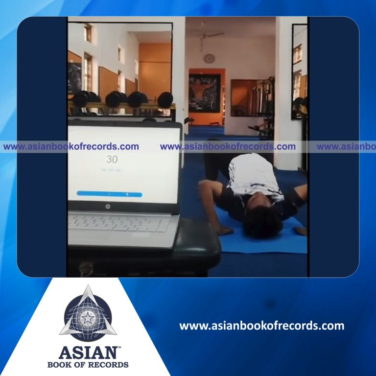 Highest Number of Chakrasana Push-Ups in 30 Seconds by an Individual (Male)