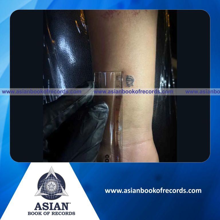 Smallest Freehand Portrait Tattoo of Subhas Chandra Bose Made on the Arm by an Individual