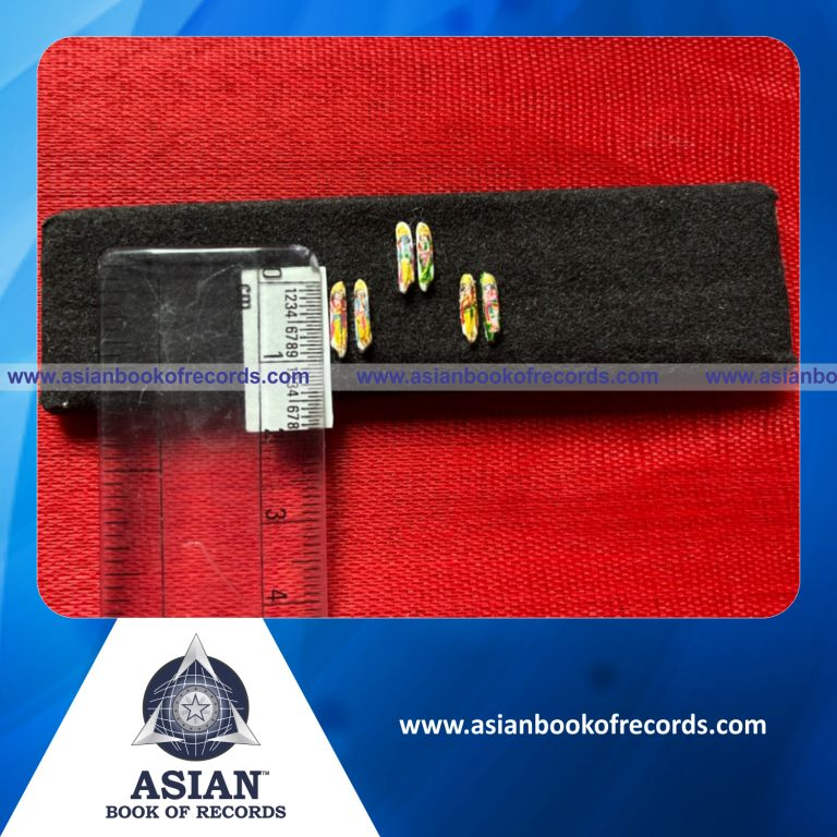 Smallest Painting of Ram Darbar on 6 Rice Pieces