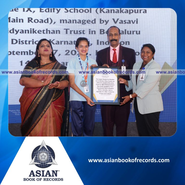 Longest Mandala Art Marathon by an Individual (Minor-Female)