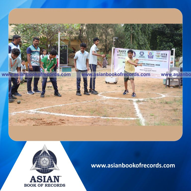 Highest Number of Shotput Throws (2 Kilograms) in 30 Minutes by an Individual (Minor-Male)