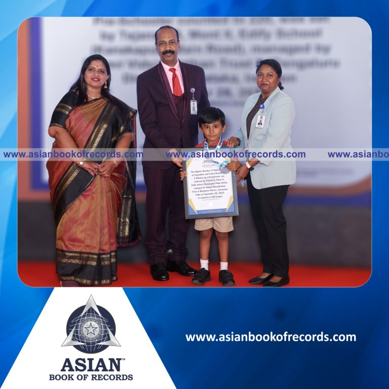 Highest Number of Digital Images of Vegetables and Fruits Identified in 3 Minutes by a Pre-Schooler