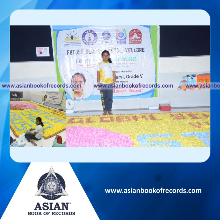 Largest Origami Ball Mosaic by an Individual (Minor-Female)