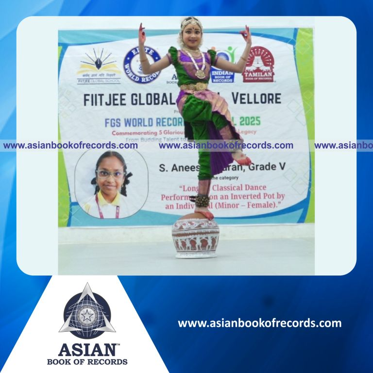 Longest Classical Dance Performance on an Inverted Pot by an Individual (Minor – Female)