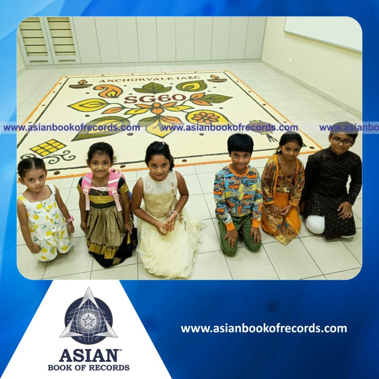 Largest Rangoli Made of Seeds