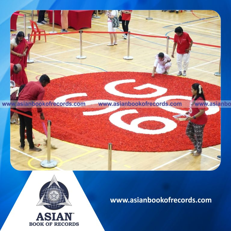 Largest Logo Made of Fresh Flowers
