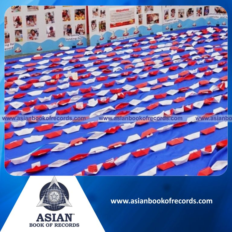 Longest Line of Origami Boats